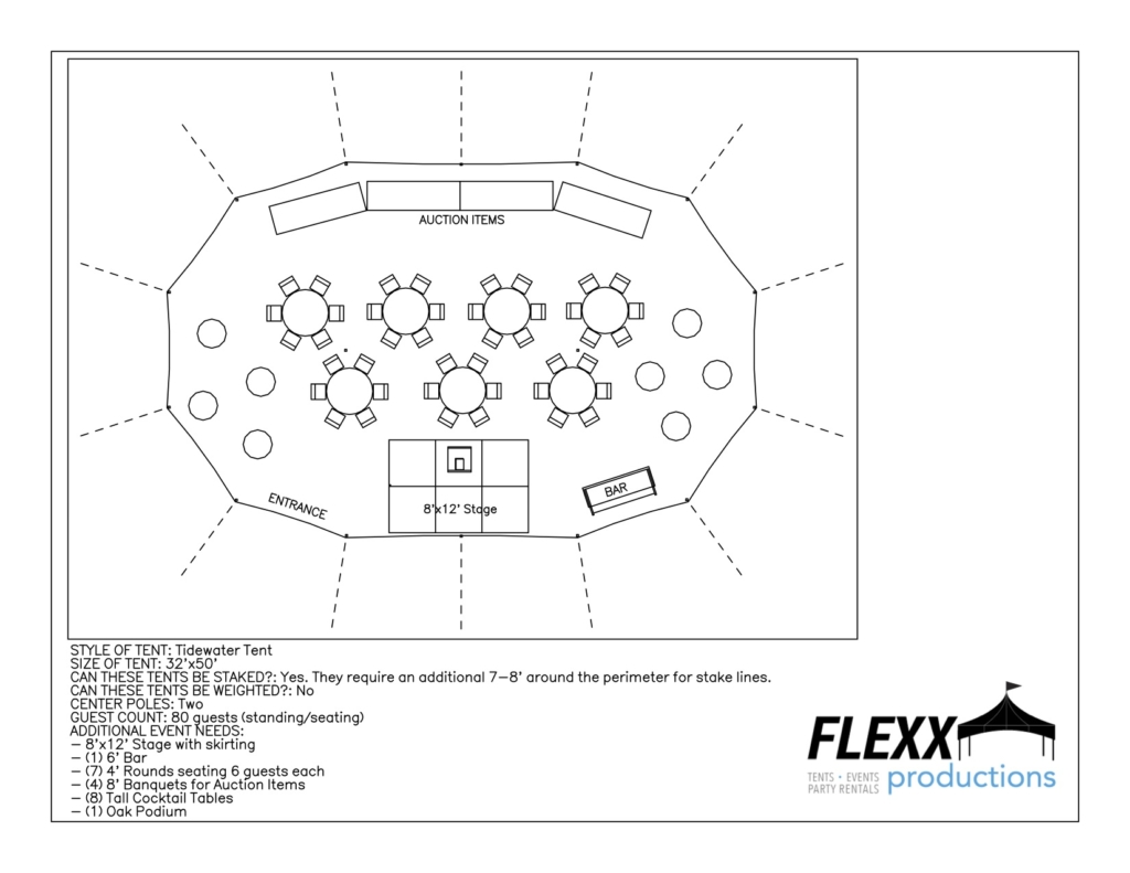 32x50 Tidewater Special Event Aerial