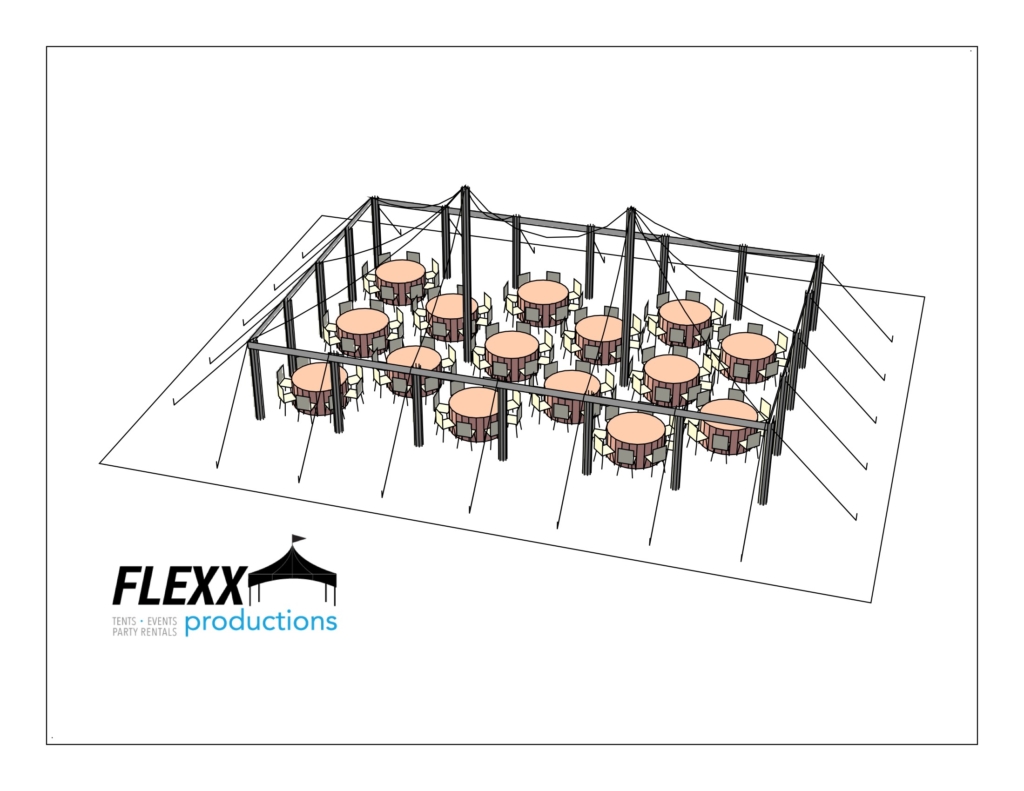 30×45 5′ Round – 3D