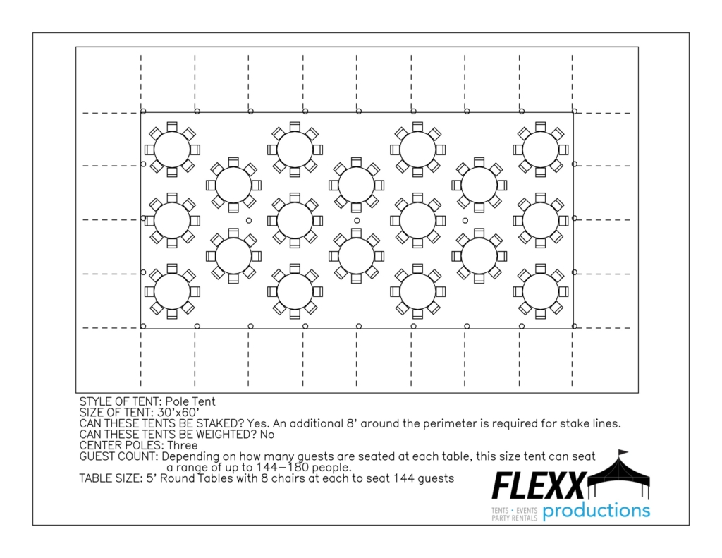 30×60 5′ Round – Aerial