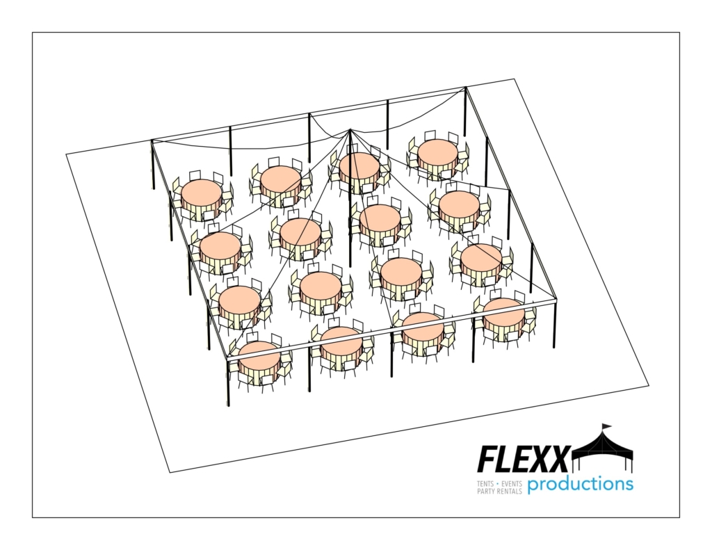 40×40 5′ Round – 3D