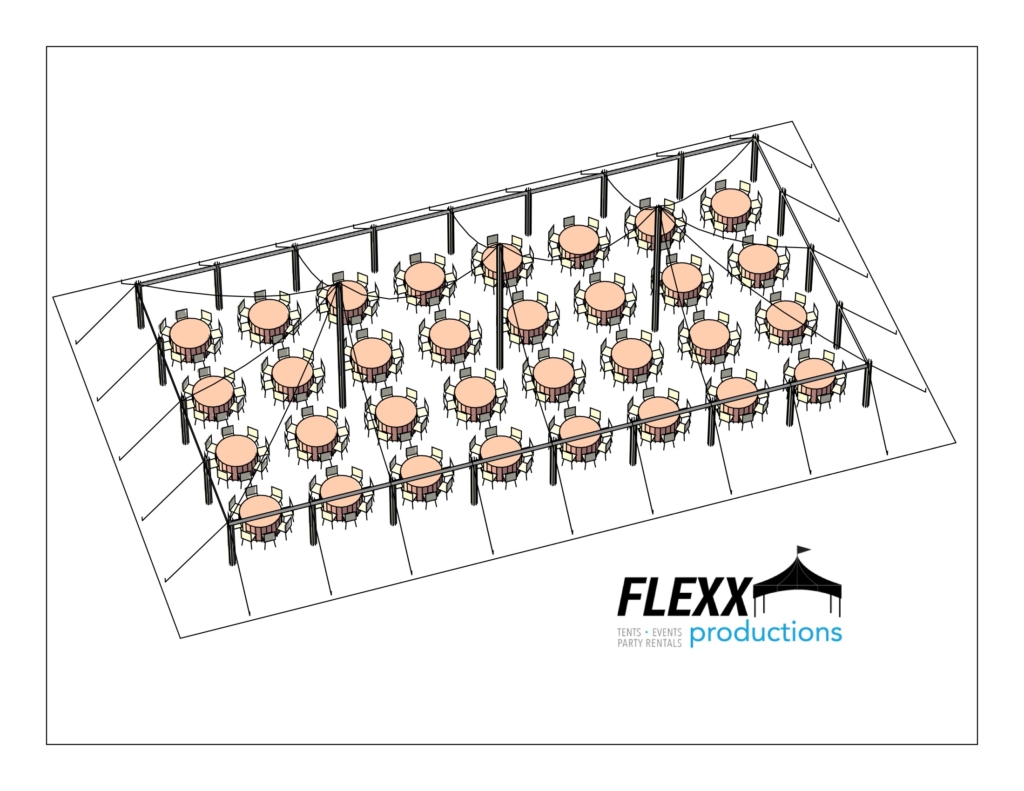 40×80 5′ Rounds – 3D