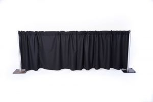 Black Pipe & Drape 3' (Per FT)