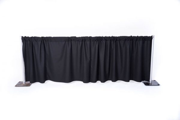 Black Pipe & Drape 3' (Per FT)
