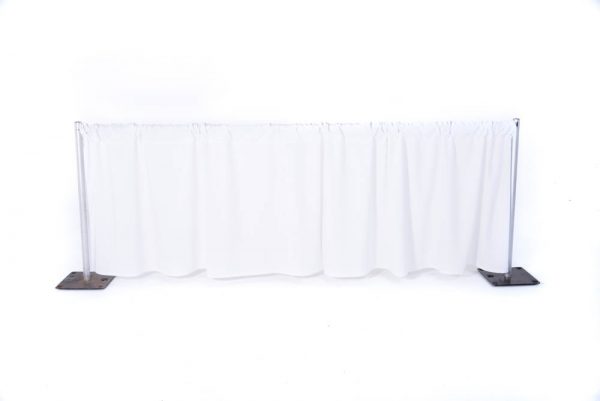 White Pipe & Drape 3' (Per FT)