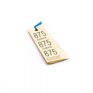 Coat Check Tags