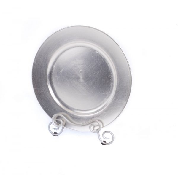 Silver Acrylic Charger