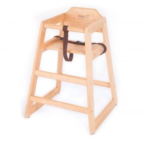 Natural Wood High Chair