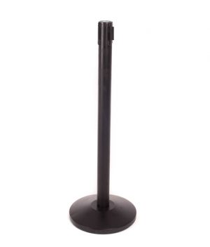 Black Retractable Stanchion