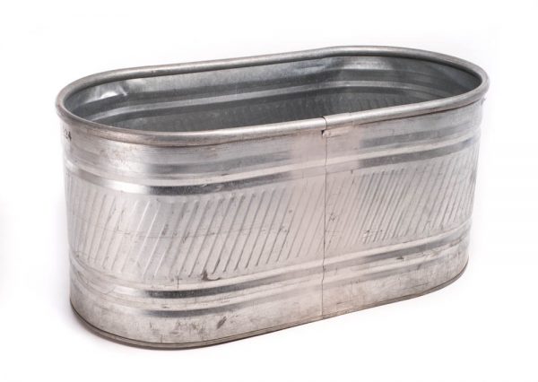 2 Keg Metal Trough