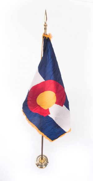 Colorado Flag with Stand