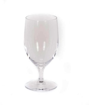 Image of 12.5 ounce clear water goblet glassware rental from FLEXX Productions.