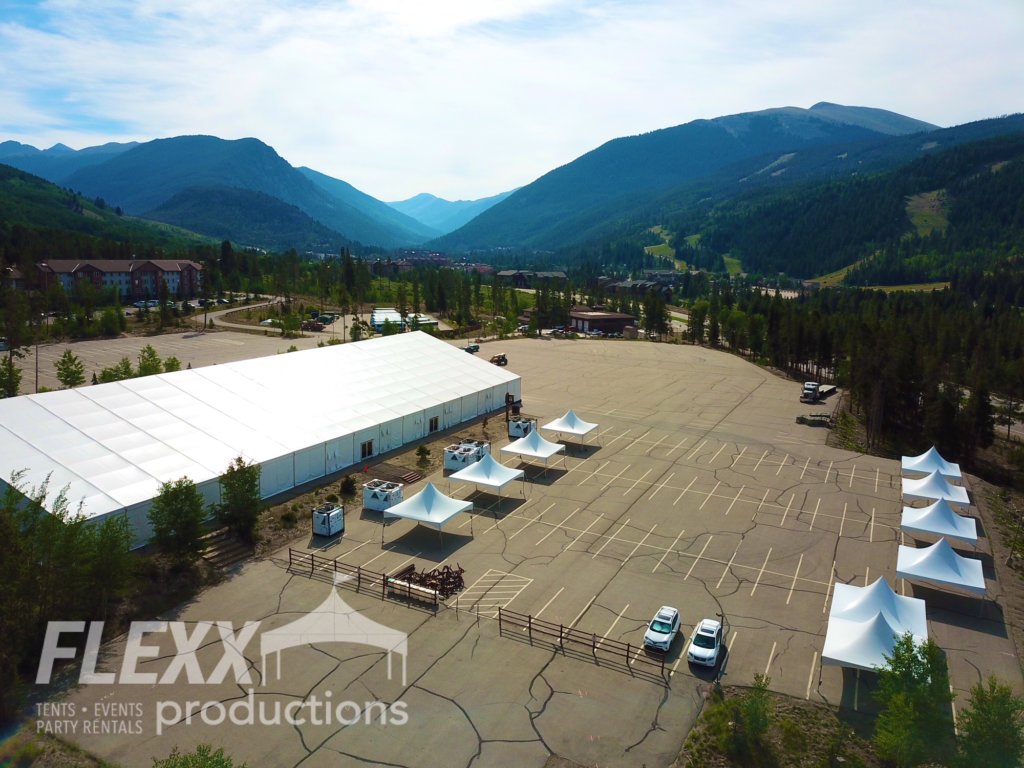 Clearspan structure tents at corporate mountain events.