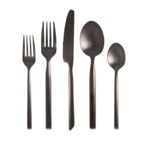 Brushed Black Flatware