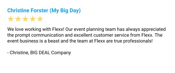 flexx-review-christine-forster Five-star Google review from Christine Forster