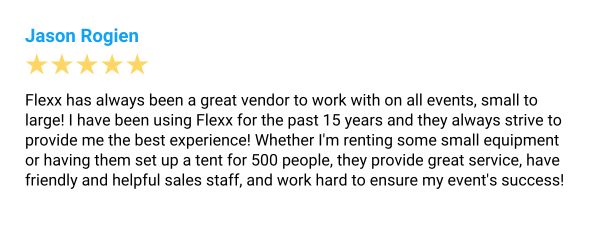 flexx-review-jason-rogien Five-star Google review from Jason Rogien