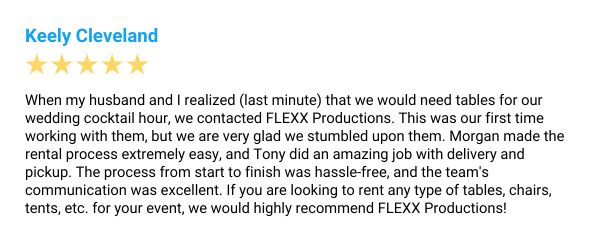 flexx-review-keely-cleveland Five-star Google review from Keely Cleveland