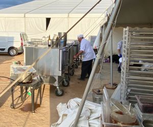 Kitchen equipment rentals at an event