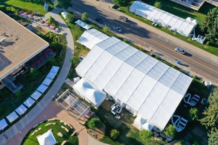 structure-tent-sizes Several structure tent rentals set up on the CSU campus